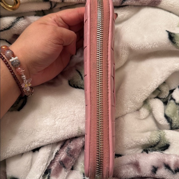 Miu Miu Pink Woven Wallet